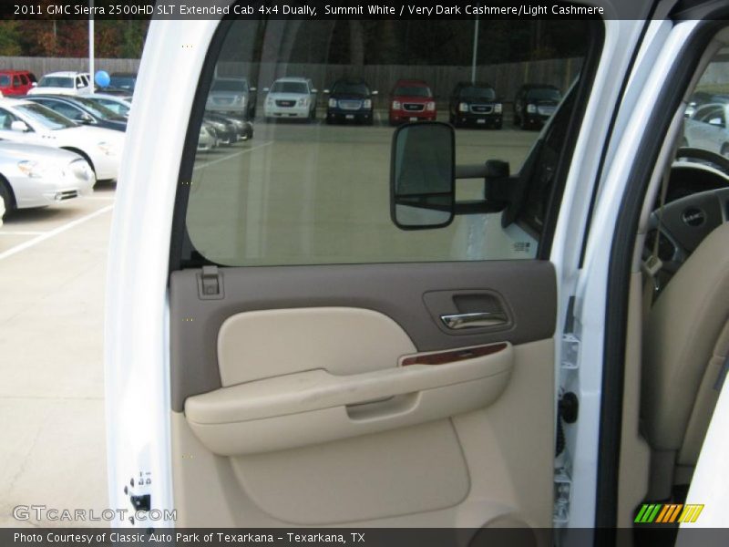 Summit White / Very Dark Cashmere/Light Cashmere 2011 GMC Sierra 2500HD SLT Extended Cab 4x4 Dually