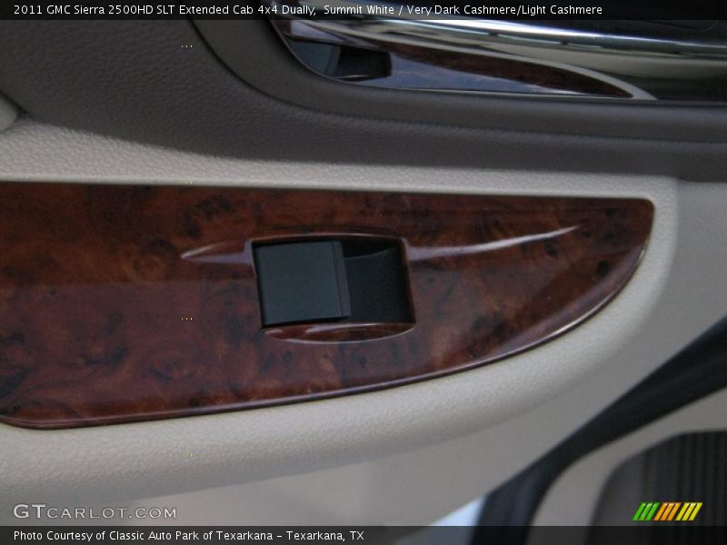 Summit White / Very Dark Cashmere/Light Cashmere 2011 GMC Sierra 2500HD SLT Extended Cab 4x4 Dually