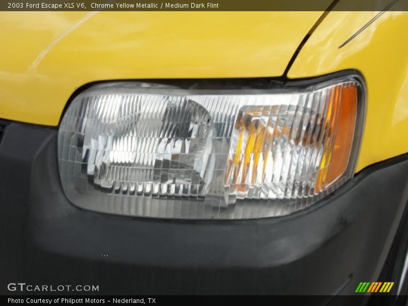 Chrome Yellow Metallic / Medium Dark Flint 2003 Ford Escape XLS V6