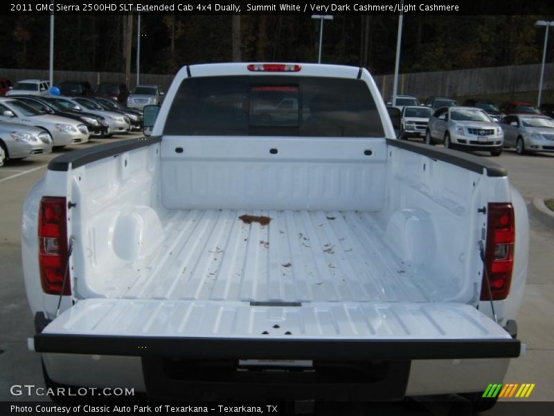 Summit White / Very Dark Cashmere/Light Cashmere 2011 GMC Sierra 2500HD SLT Extended Cab 4x4 Dually