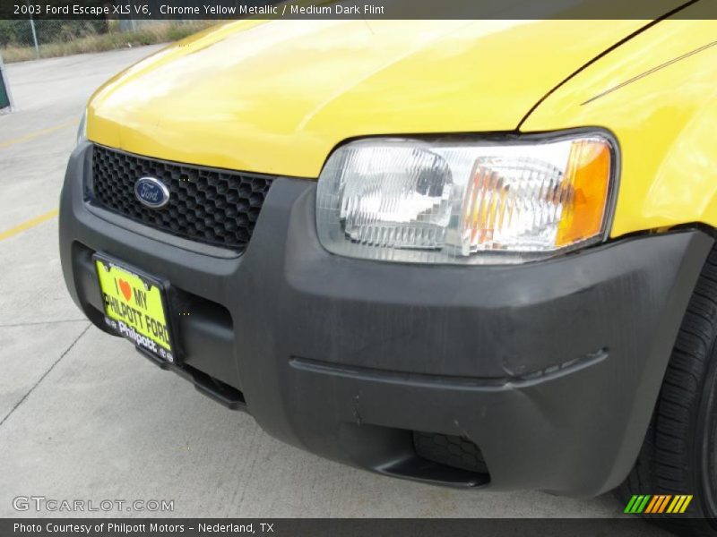 Chrome Yellow Metallic / Medium Dark Flint 2003 Ford Escape XLS V6