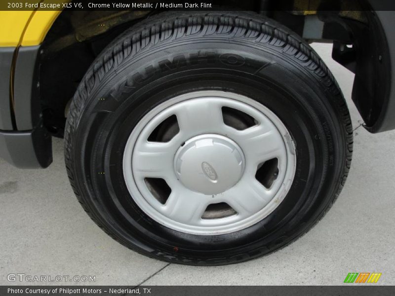 Chrome Yellow Metallic / Medium Dark Flint 2003 Ford Escape XLS V6