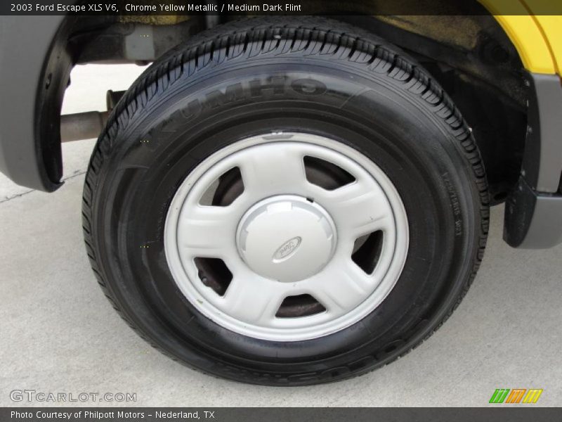 Chrome Yellow Metallic / Medium Dark Flint 2003 Ford Escape XLS V6