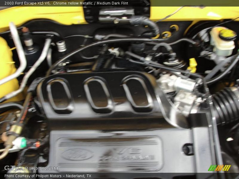 Chrome Yellow Metallic / Medium Dark Flint 2003 Ford Escape XLS V6