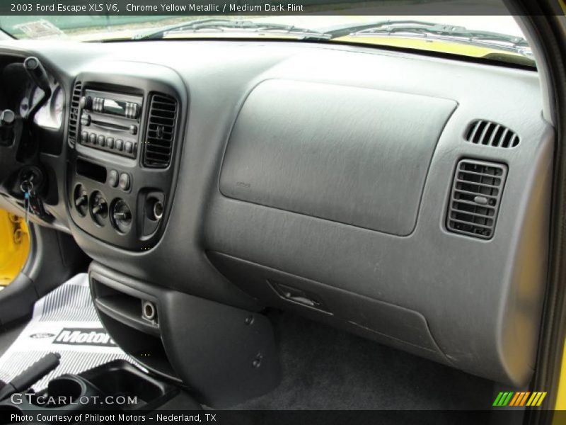 Chrome Yellow Metallic / Medium Dark Flint 2003 Ford Escape XLS V6