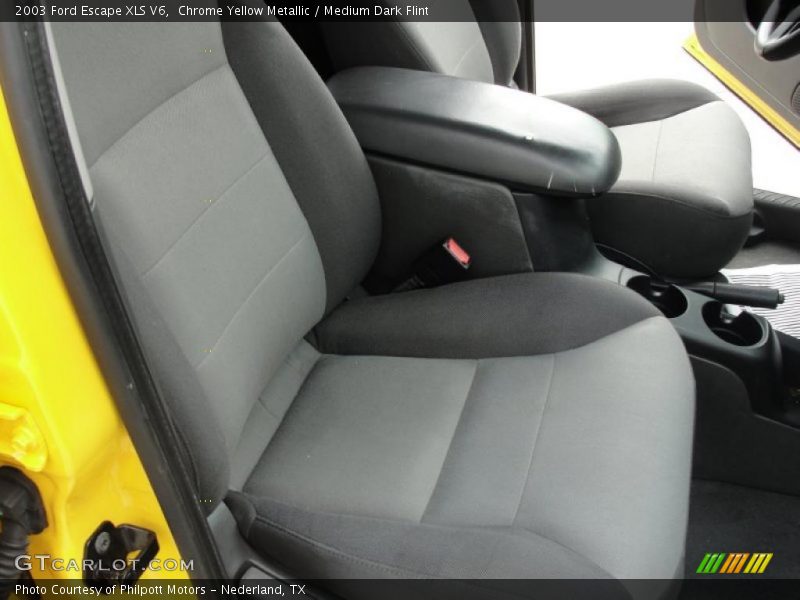 Chrome Yellow Metallic / Medium Dark Flint 2003 Ford Escape XLS V6