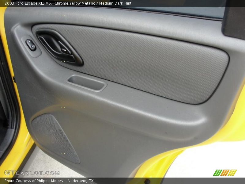 Chrome Yellow Metallic / Medium Dark Flint 2003 Ford Escape XLS V6