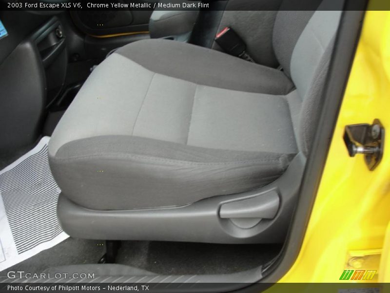 Chrome Yellow Metallic / Medium Dark Flint 2003 Ford Escape XLS V6