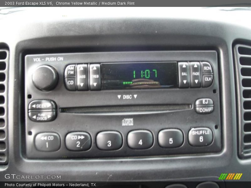 Controls of 2003 Escape XLS V6