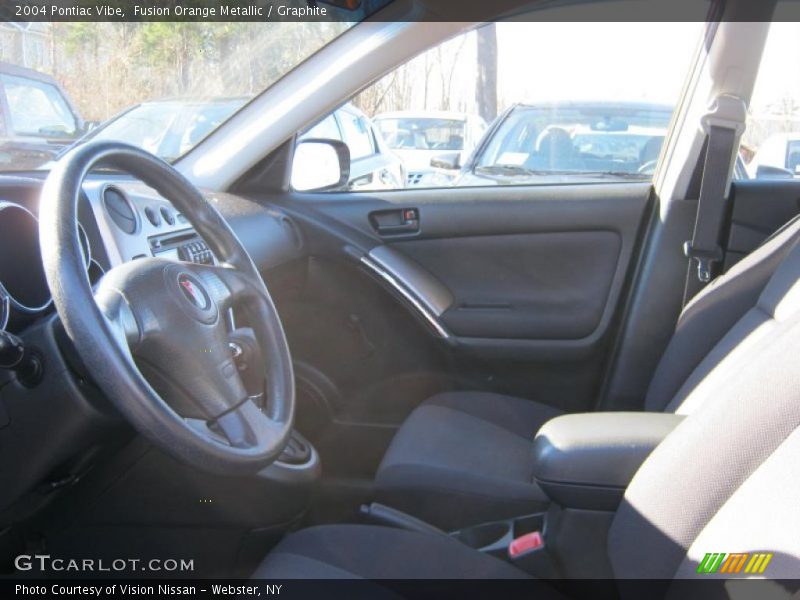 Fusion Orange Metallic / Graphite 2004 Pontiac Vibe