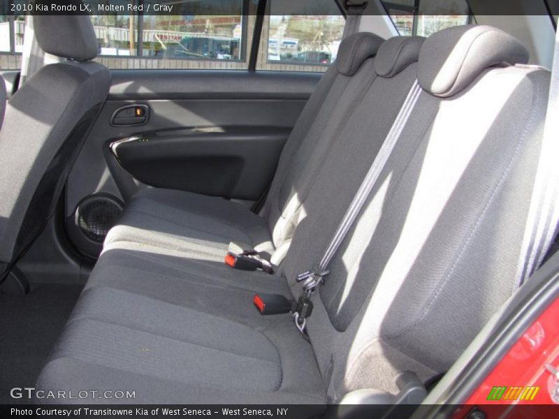 Molten Red / Gray 2010 Kia Rondo LX