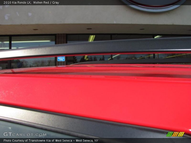 Molten Red / Gray 2010 Kia Rondo LX