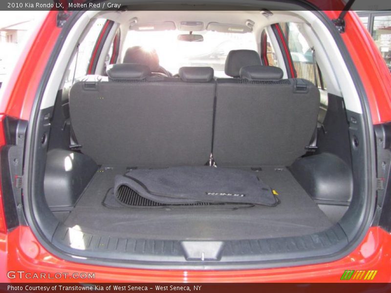 Molten Red / Gray 2010 Kia Rondo LX