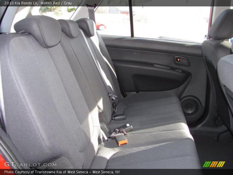 Molten Red / Gray 2010 Kia Rondo LX
