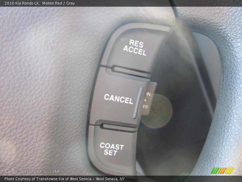 Molten Red / Gray 2010 Kia Rondo LX