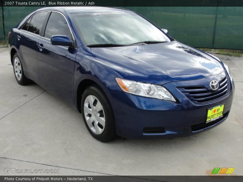 Blue Ribbon Metallic / Ash 2007 Toyota Camry LE