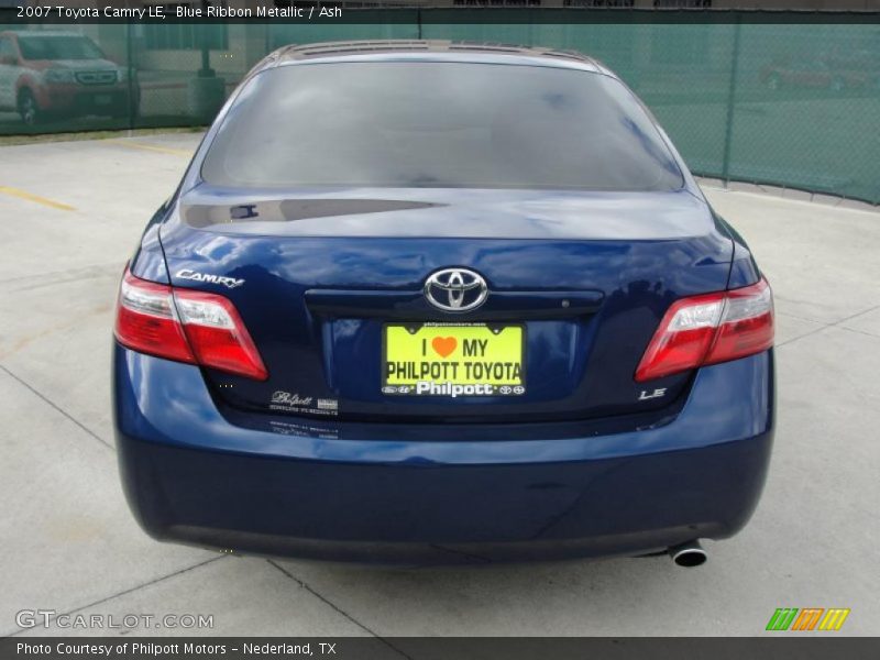 Blue Ribbon Metallic / Ash 2007 Toyota Camry LE