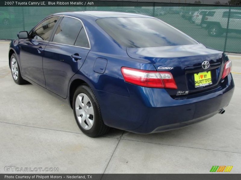 Blue Ribbon Metallic / Ash 2007 Toyota Camry LE