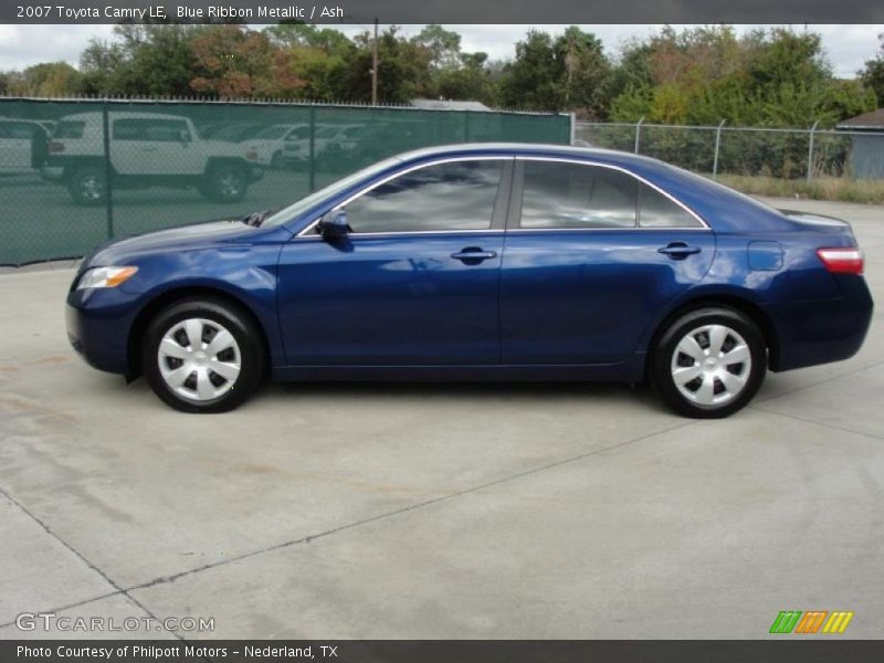 Blue Ribbon Metallic / Ash 2007 Toyota Camry LE