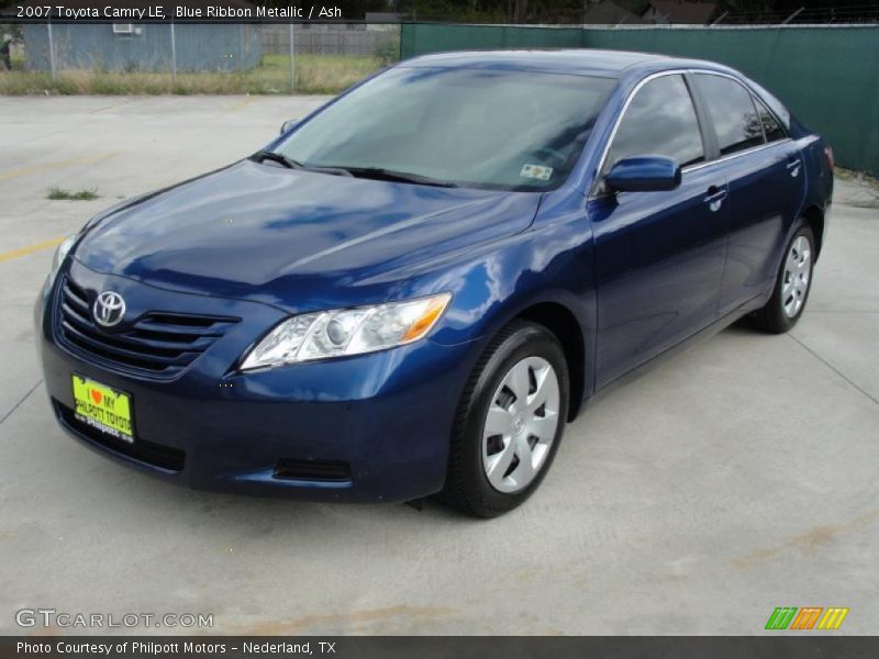 Blue Ribbon Metallic / Ash 2007 Toyota Camry LE