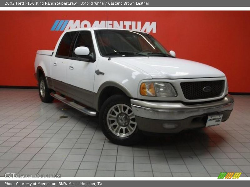 Oxford White / Castano Brown Leather 2003 Ford F150 King Ranch SuperCrew
