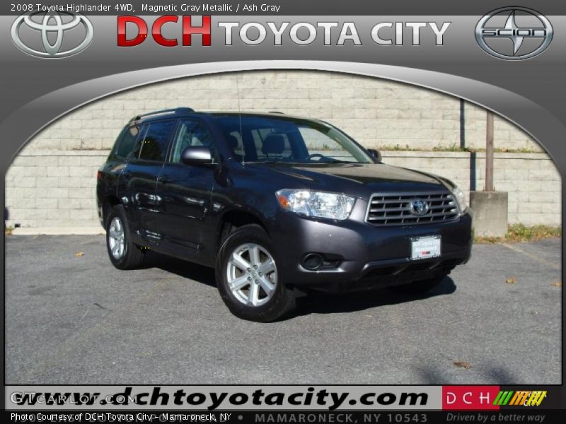 Magnetic Gray Metallic / Ash Gray 2008 Toyota Highlander 4WD