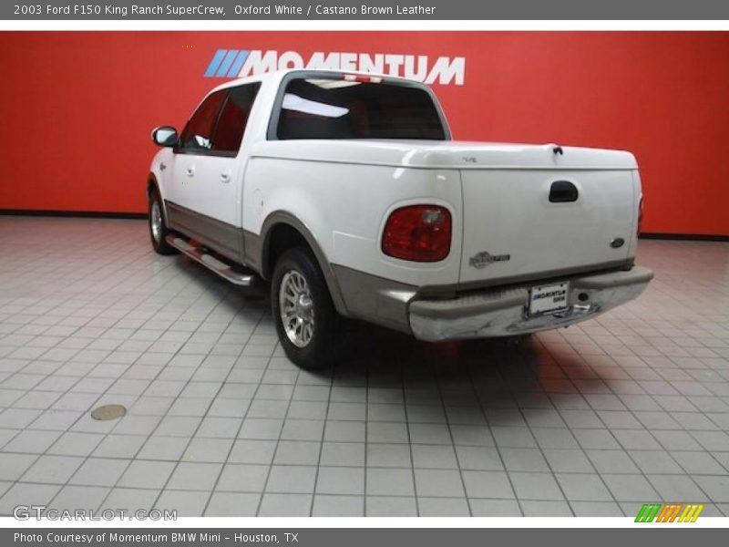 Oxford White / Castano Brown Leather 2003 Ford F150 King Ranch SuperCrew