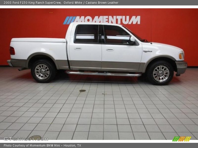 Oxford White / Castano Brown Leather 2003 Ford F150 King Ranch SuperCrew