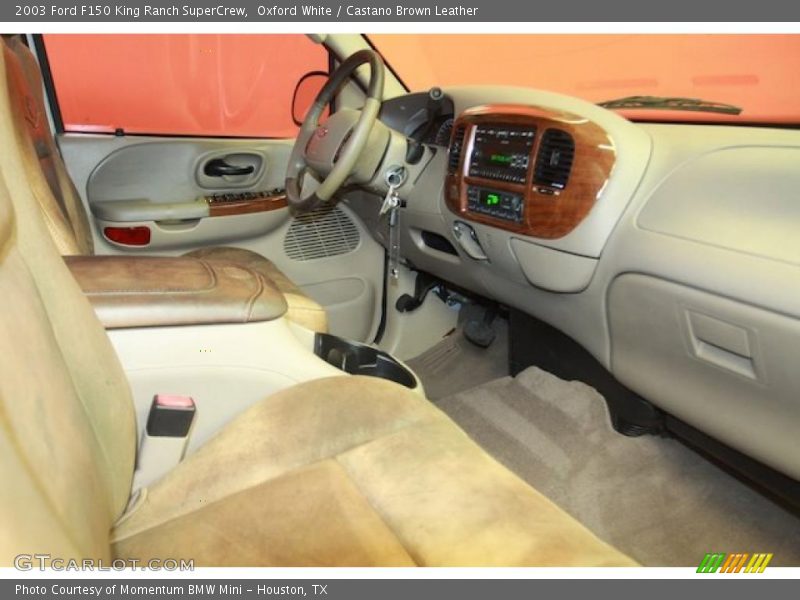 Oxford White / Castano Brown Leather 2003 Ford F150 King Ranch SuperCrew