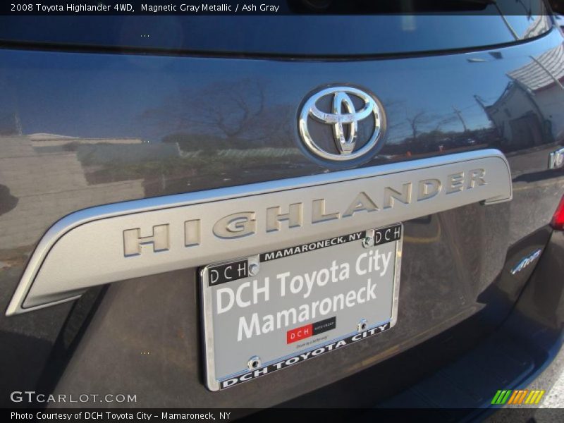 Magnetic Gray Metallic / Ash Gray 2008 Toyota Highlander 4WD