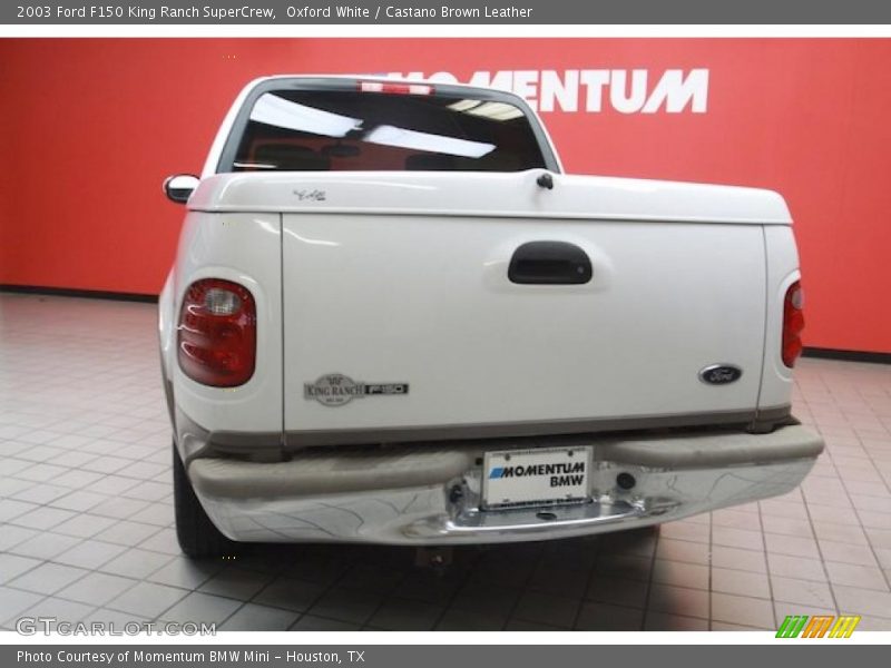 Oxford White / Castano Brown Leather 2003 Ford F150 King Ranch SuperCrew