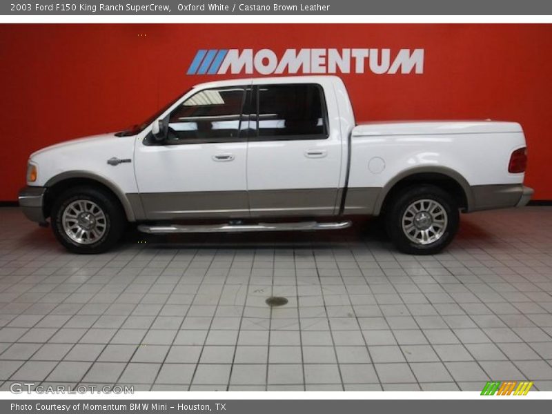 Oxford White / Castano Brown Leather 2003 Ford F150 King Ranch SuperCrew