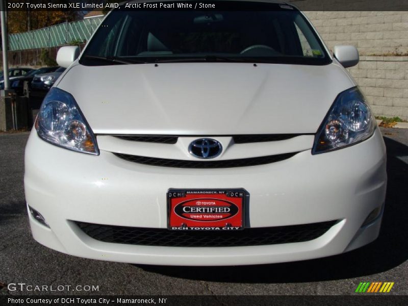 Arctic Frost Pearl White / Stone 2007 Toyota Sienna XLE Limited AWD
