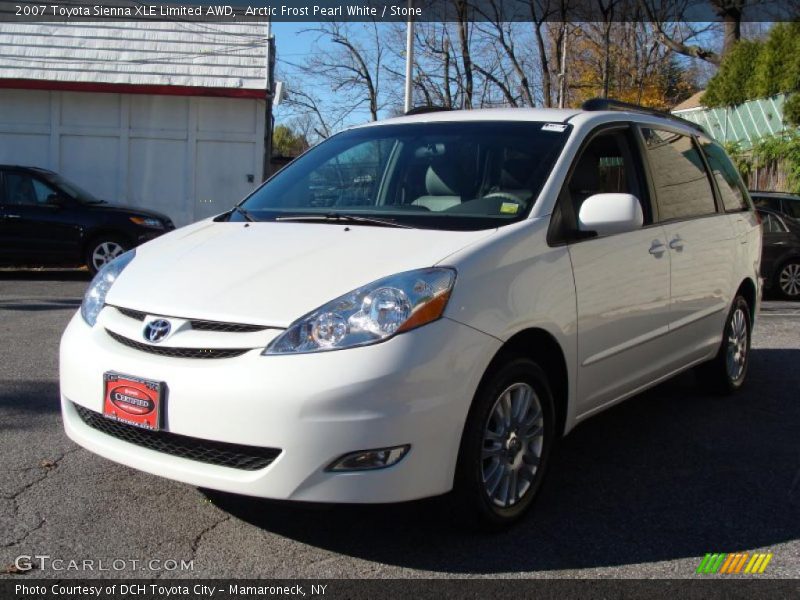 Arctic Frost Pearl White / Stone 2007 Toyota Sienna XLE Limited AWD