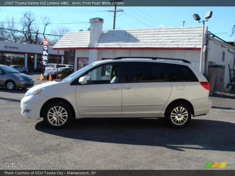 Arctic Frost Pearl White / Stone 2007 Toyota Sienna XLE Limited AWD