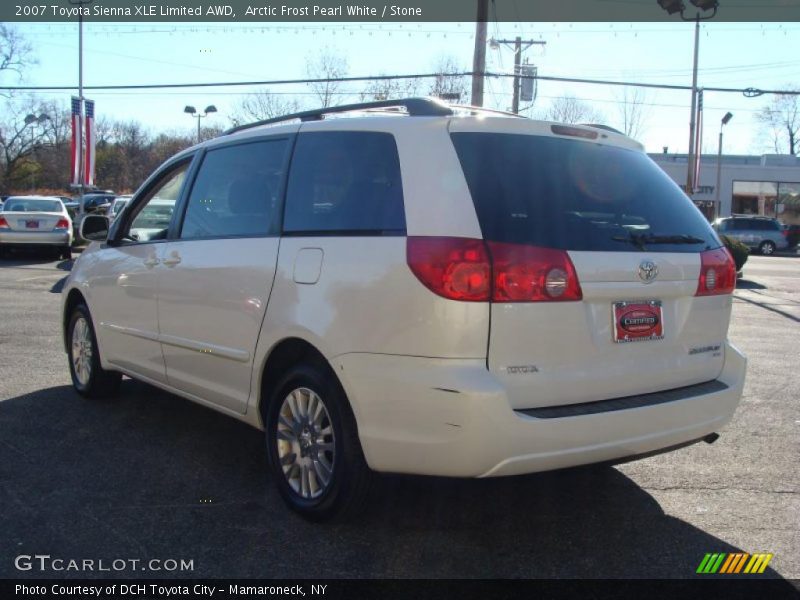 Arctic Frost Pearl White / Stone 2007 Toyota Sienna XLE Limited AWD