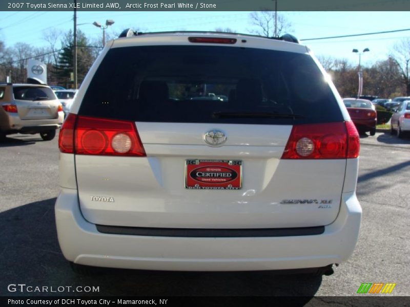 Arctic Frost Pearl White / Stone 2007 Toyota Sienna XLE Limited AWD