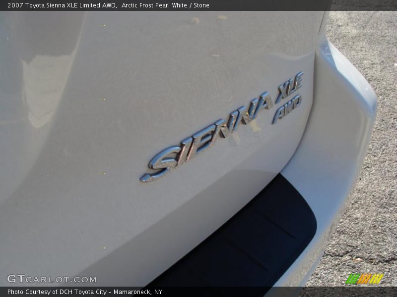 Arctic Frost Pearl White / Stone 2007 Toyota Sienna XLE Limited AWD