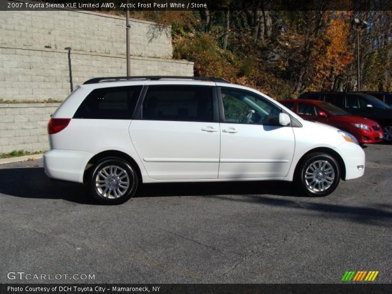 Arctic Frost Pearl White / Stone 2007 Toyota Sienna XLE Limited AWD