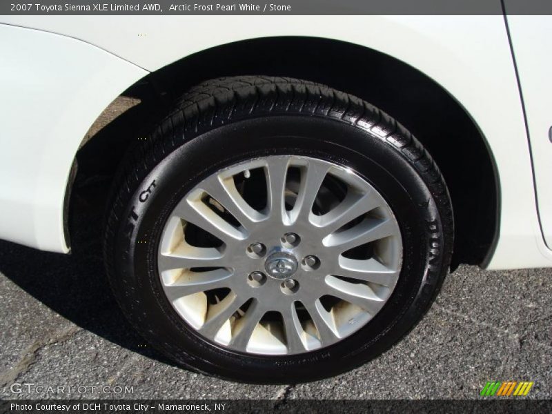 Arctic Frost Pearl White / Stone 2007 Toyota Sienna XLE Limited AWD