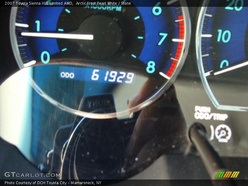 Arctic Frost Pearl White / Stone 2007 Toyota Sienna XLE Limited AWD