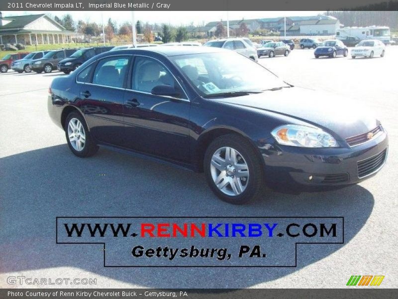 Imperial Blue Metallic / Gray 2011 Chevrolet Impala LT