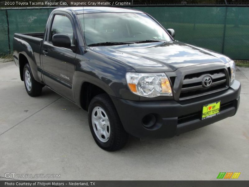 Magnetic Gray Metallic / Graphite 2010 Toyota Tacoma Regular Cab