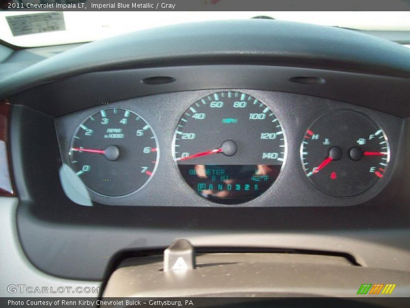 Imperial Blue Metallic / Gray 2011 Chevrolet Impala LT