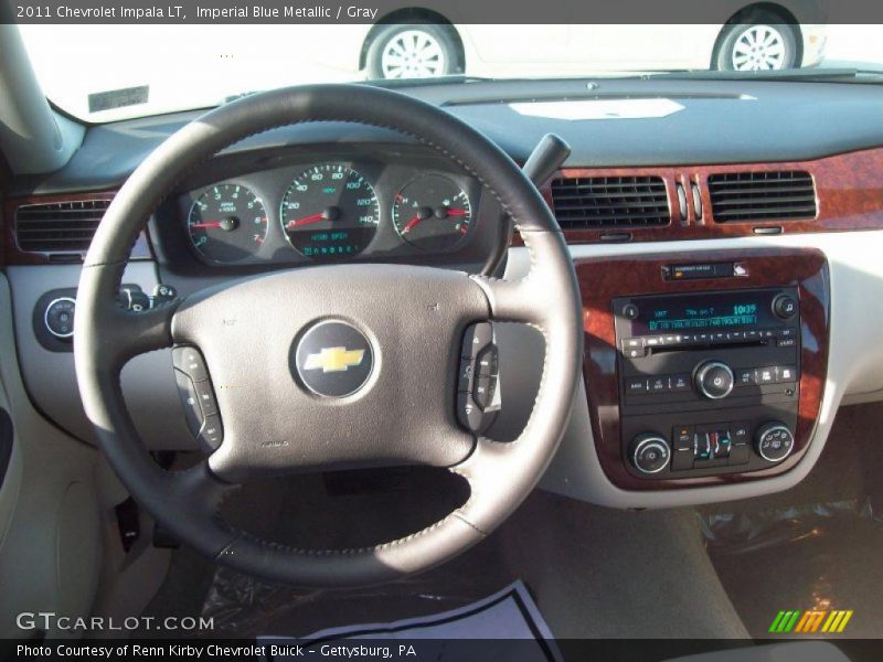 Imperial Blue Metallic / Gray 2011 Chevrolet Impala LT