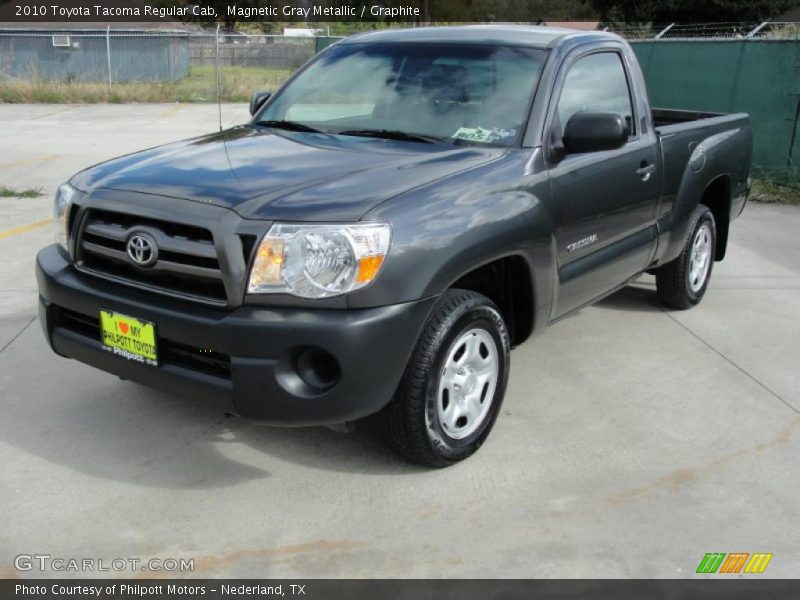 Magnetic Gray Metallic / Graphite 2010 Toyota Tacoma Regular Cab