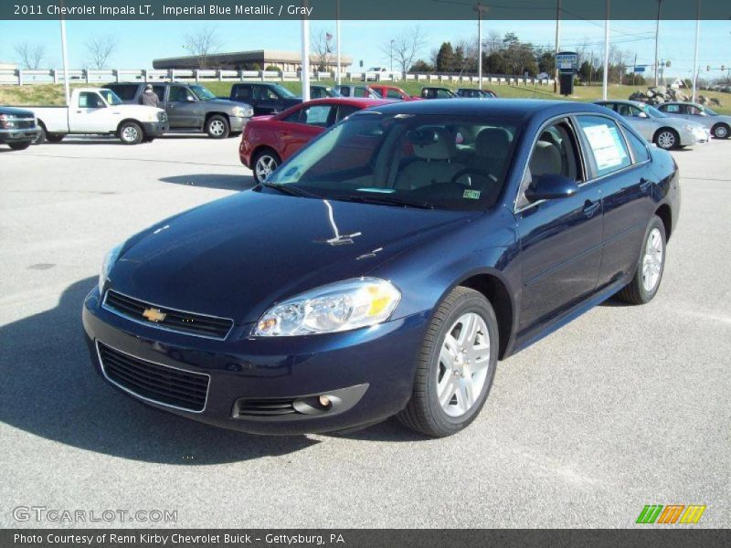 Imperial Blue Metallic / Gray 2011 Chevrolet Impala LT