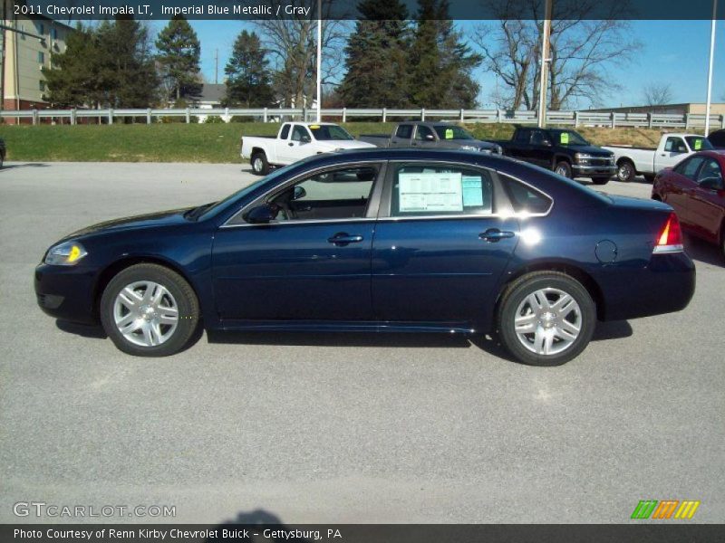 Imperial Blue Metallic / Gray 2011 Chevrolet Impala LT
