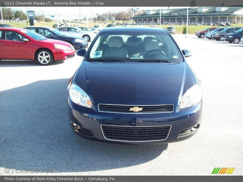 Imperial Blue Metallic / Gray 2011 Chevrolet Impala LT