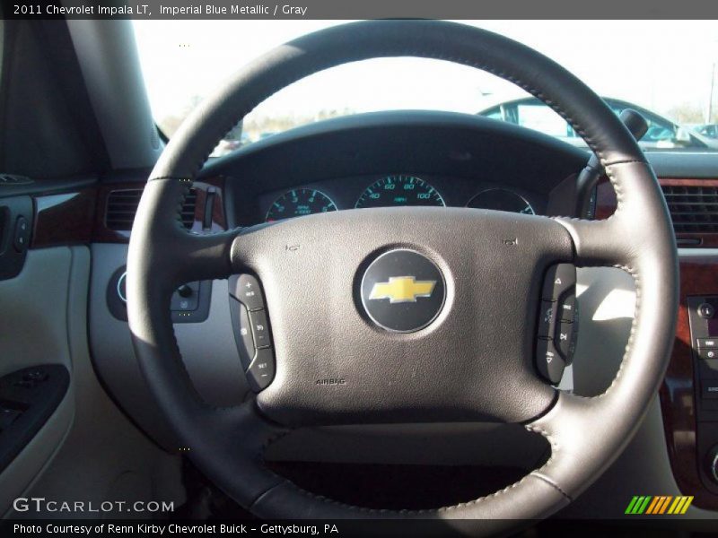 Imperial Blue Metallic / Gray 2011 Chevrolet Impala LT